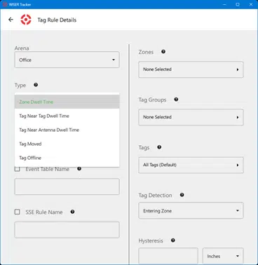 WISER Create Rules GUI